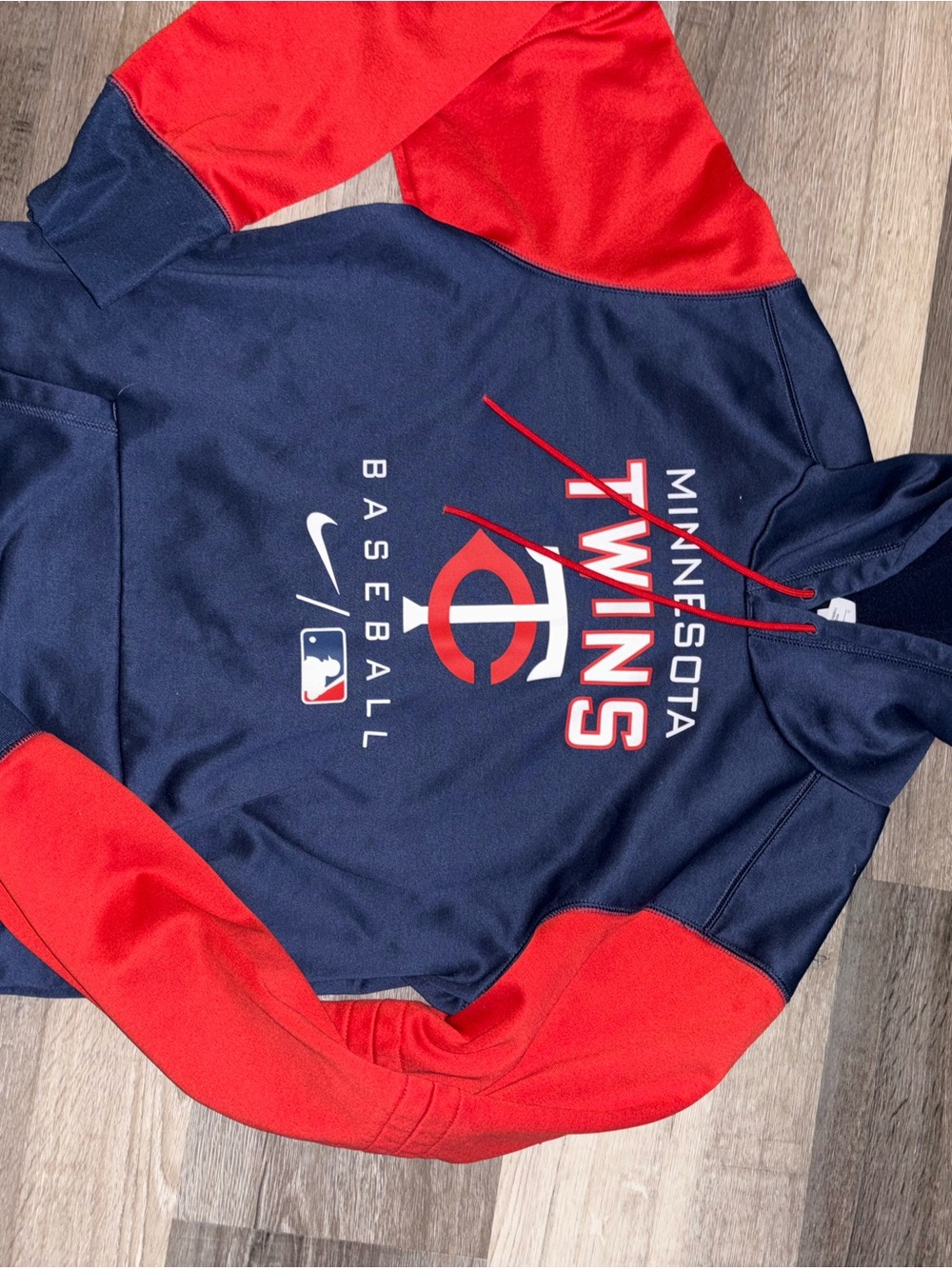 Nike Minnesota Twins Navy & Red Pullover Hoodie